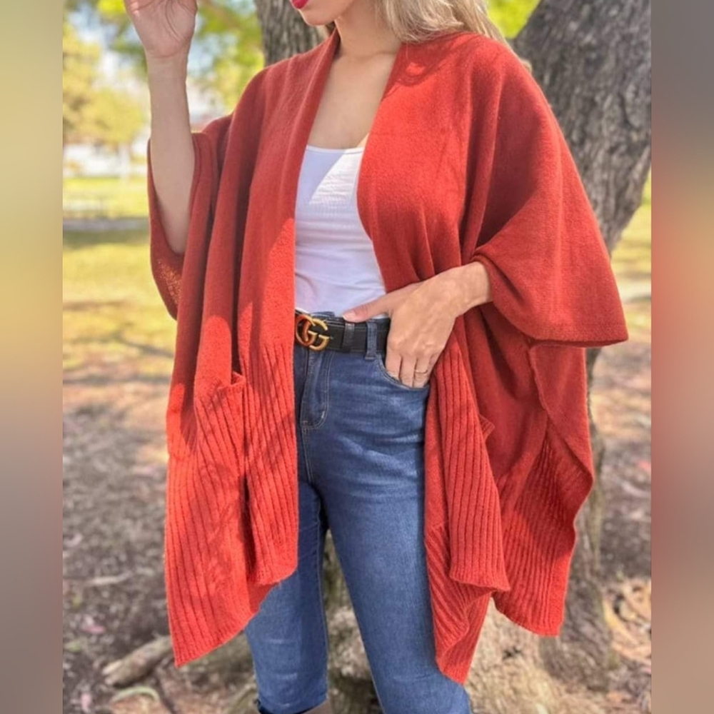 NWT Rust Kimono Cardigan